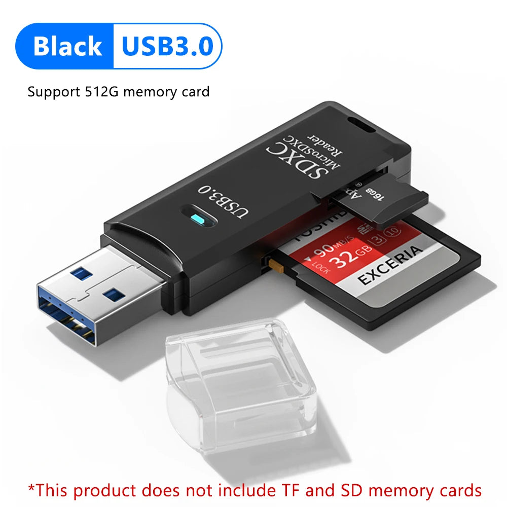 Lecteur de carte USB 3.0 - 2 en 1