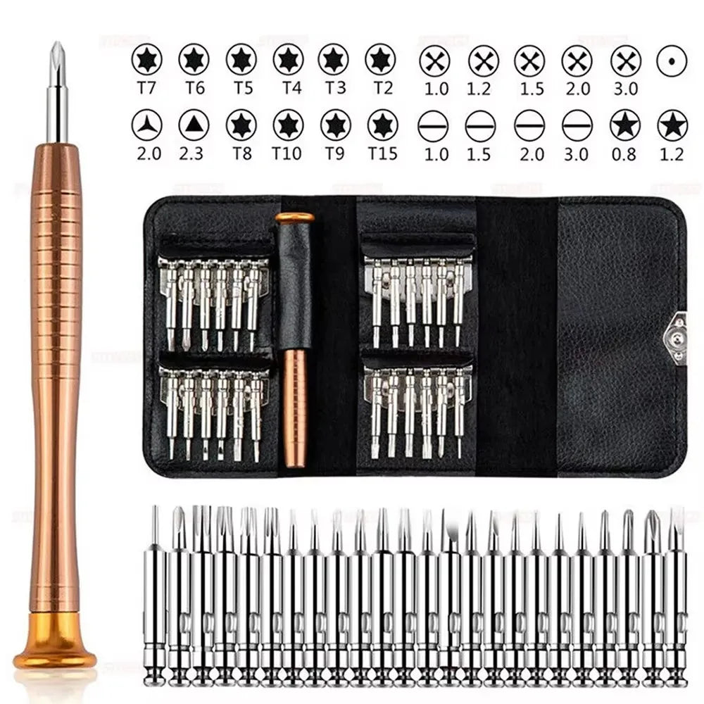 Jeu de tournevis de précision | Kit d'outils pour ordinateur portable | T5, T6, 152/25 en 1