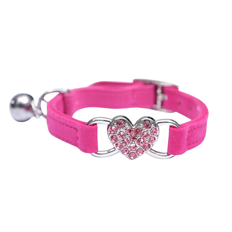 Collier Souple Réglable avec Clochette pour Petits Chiens, Chatons et Chats Adultes
