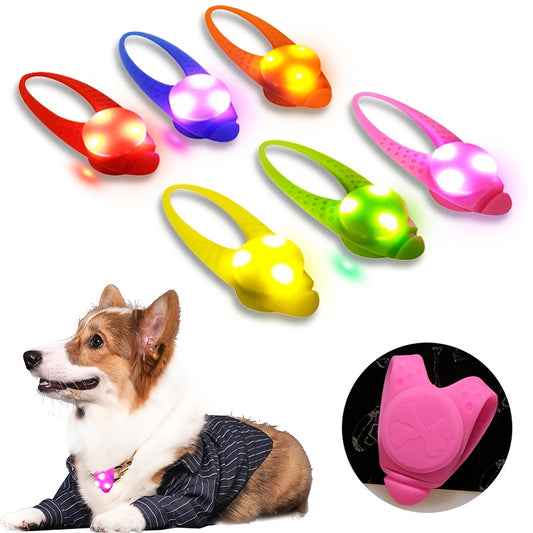 Collier pendentif de sécurité nocturne avec lumière LED anti perte pour chiens et chats