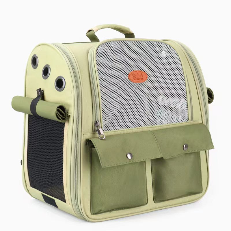 Sac à bandoulière portable de grande capacité pour chat et animal de compagnie