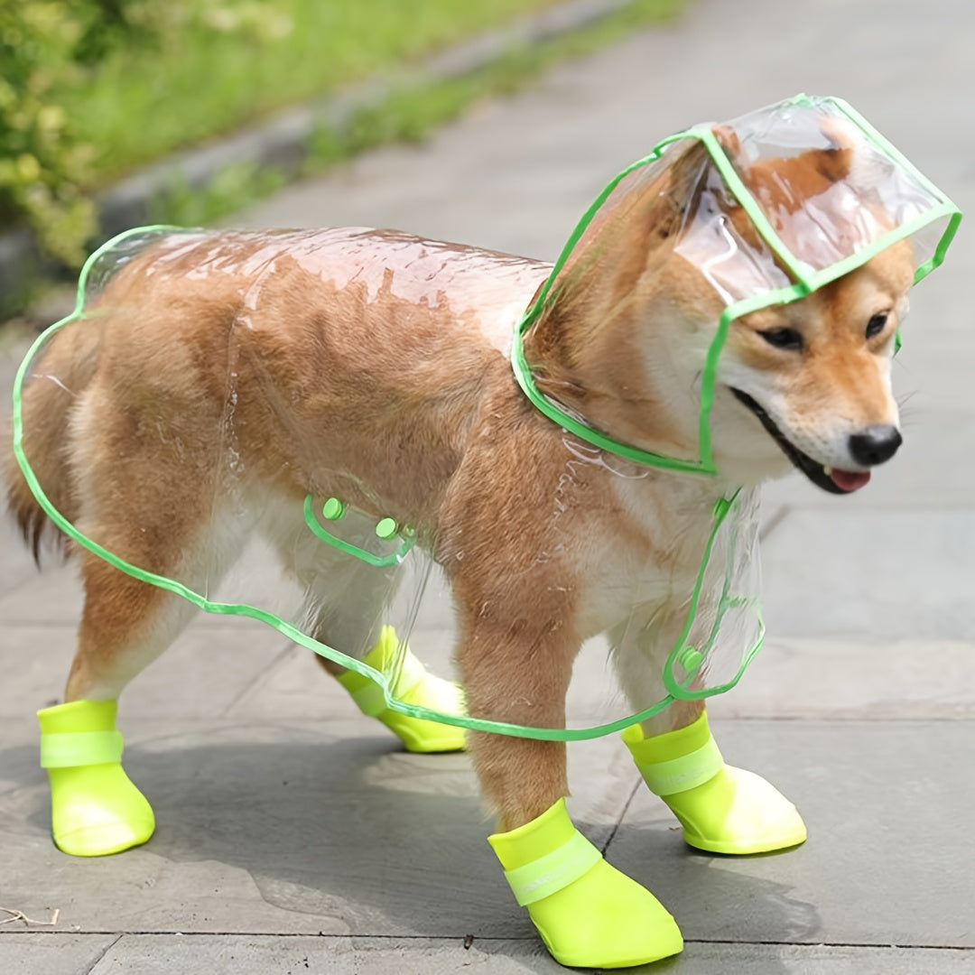 Imperméable à capuche durable pour chiens et chats - Parfait pour les activités de plein air