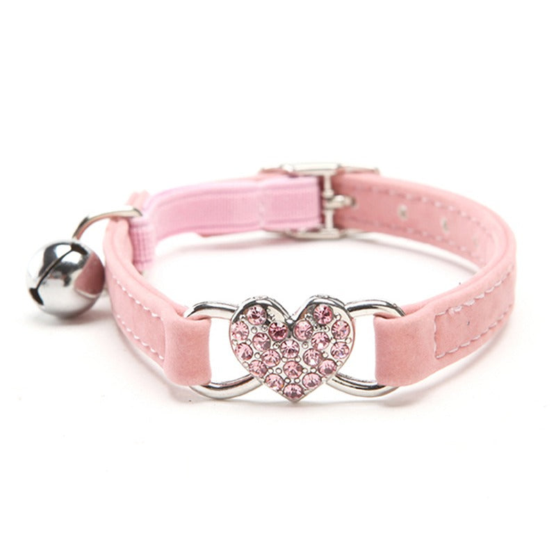 Collier Souple Réglable avec Clochette pour Petits Chiens, Chatons et Chats Adultes