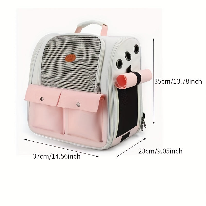 Sac à bandoulière portable de grande capacité pour chat et animal de compagnie