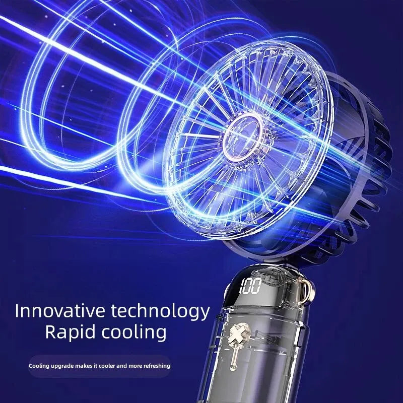 Mini Ventilateur Portatif Silencieux | Bureau | Étudiant | Dortoir | Charge Extérieur | Main Tenant