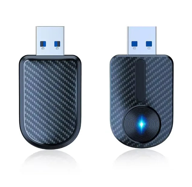 Adaptateur CarPlay Sans Fil 2-en-1 - Android Auto WiFi 5GHz USB-C/USB