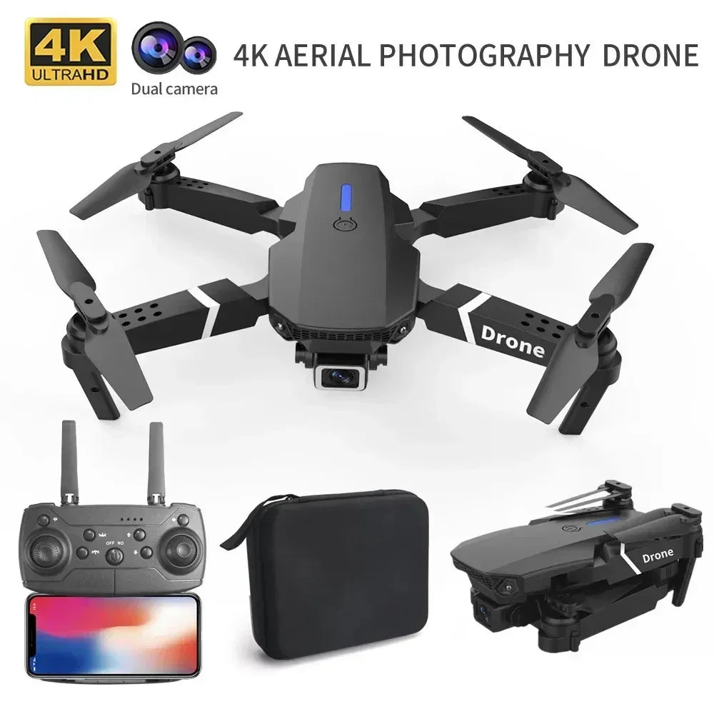Drone Professionnel 4K avec Caméra HD WiFi - Angle de Vue Élargi