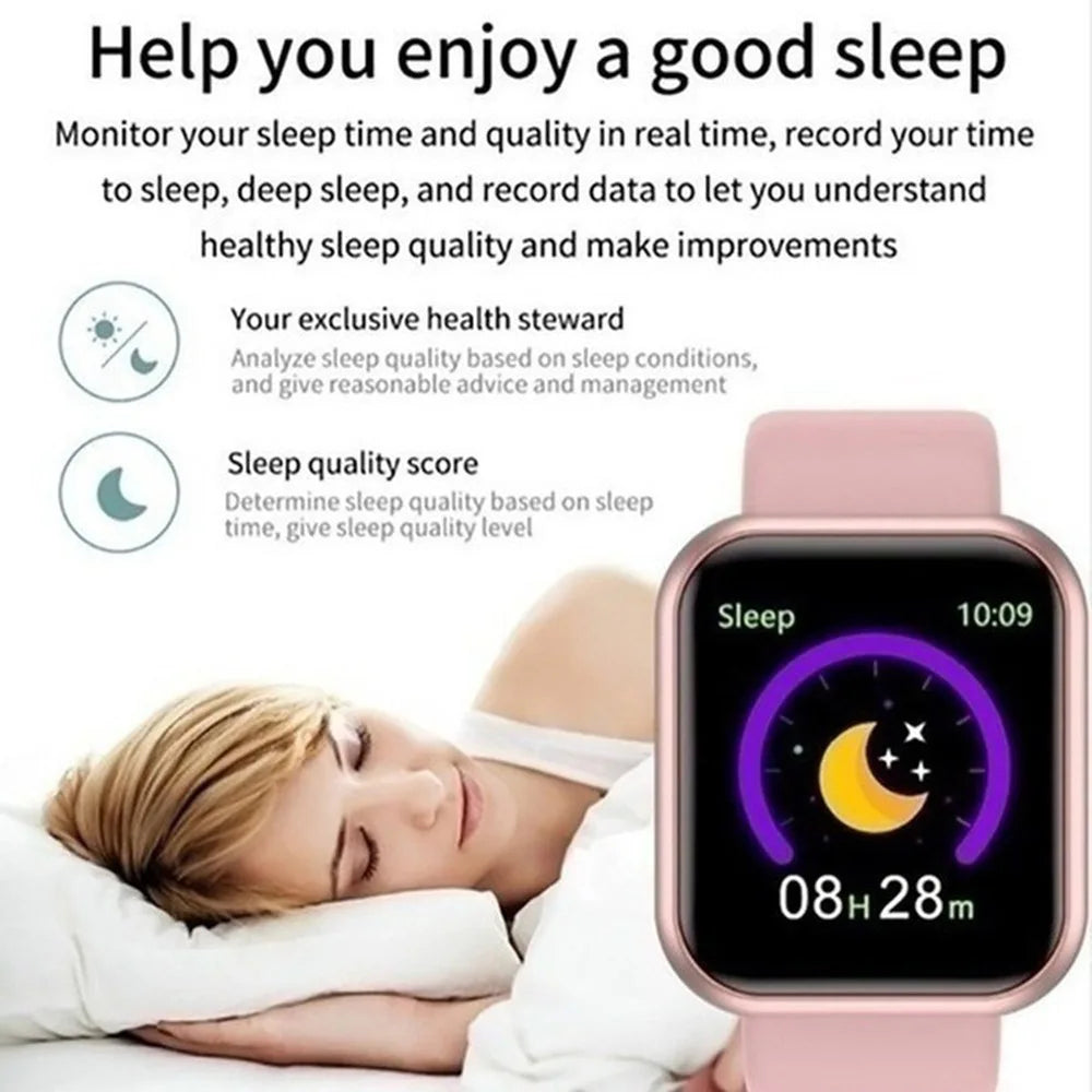 Montre Intelligente Multifonctionnelle pour Hommes et Femmes - Bluetooth, Téléphone Connecté, Musique, Fitness, Bracelet de Sport, Moniteur de Sommeil