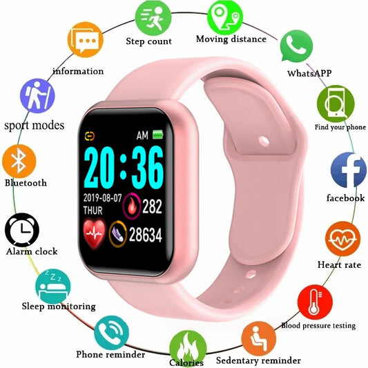 Montre Intelligente Multifonctionnelle pour Hommes et Femmes - Bluetooth, Téléphone Connecté, Musique, Fitness, Bracelet de Sport, Moniteur de Sommeil