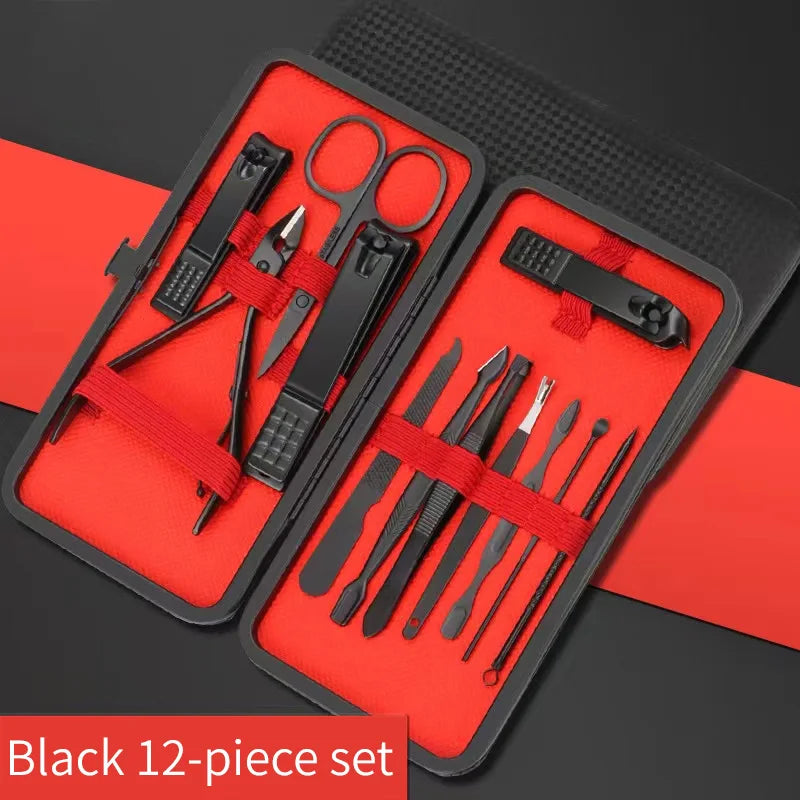 Ensemble d'Outils de Beauté Manucure Pédicure | Coupe-Ongles | Kit Soins Ongles Complet | Outils Professionnels