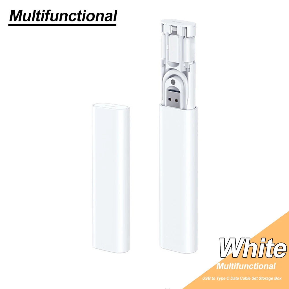 Ensemble Câbles USB Type-C Multifonctions | Charge Rapide iPhone Xiaomi | Boîte Rangement PD 60W