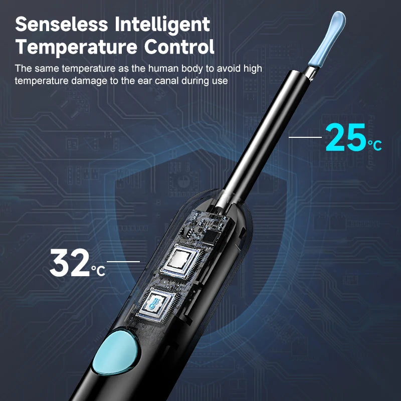Caméra Auriculaire Visuelle Intelligente - Nettoyeur d'oreille numérique