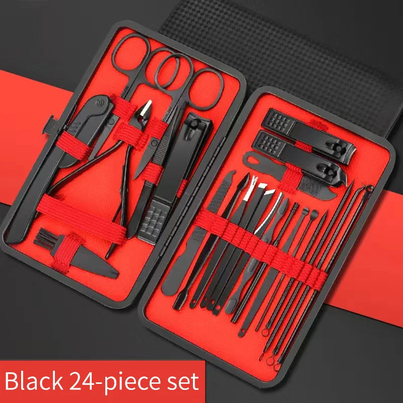 Ensemble d'Outils de Beauté Manucure Pédicure | Coupe-Ongles | Kit Soins Ongles Complet | Outils Professionnels