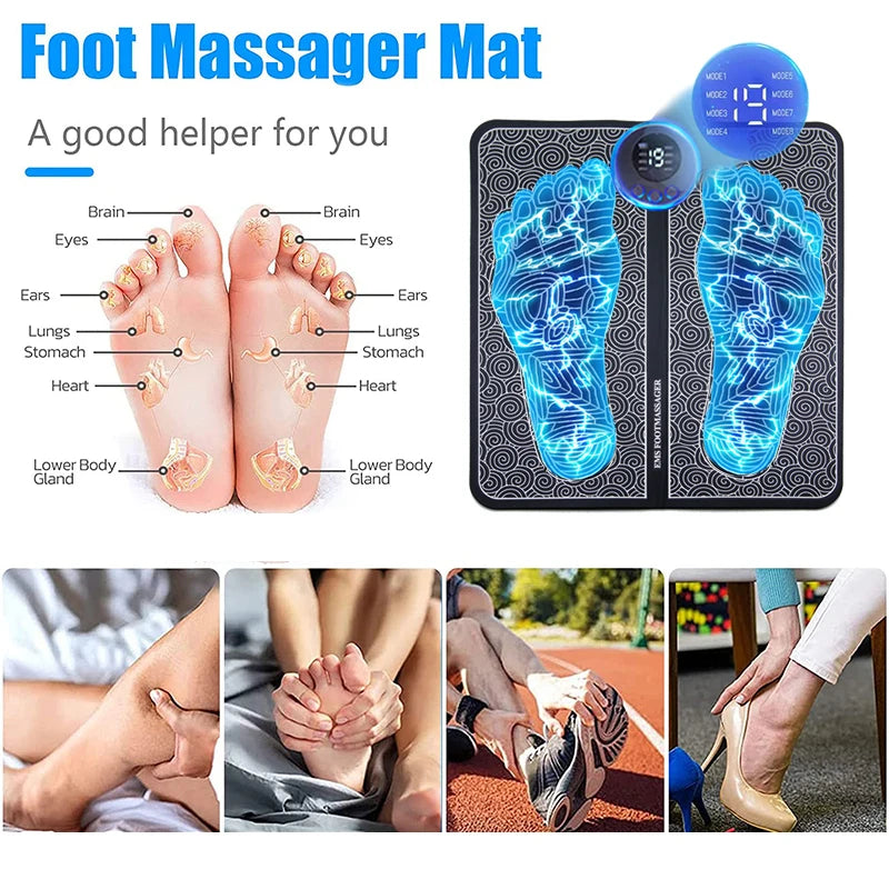 Pieds électriques - Massage musculaire et relaxation pour le fitness et la détente