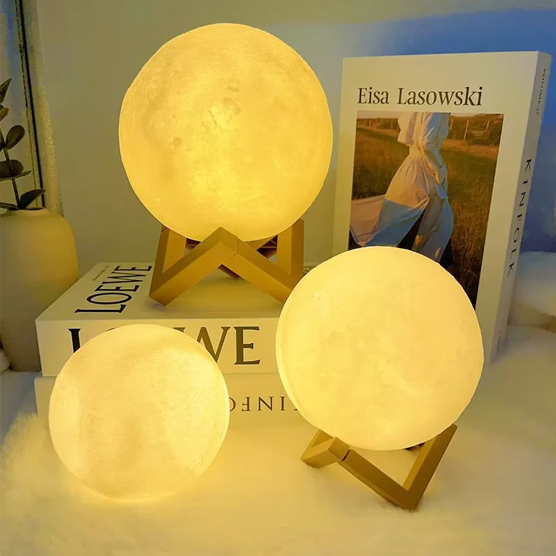 Lumière LED - lumière de galaxie veilleuse de lune | Cadeau d'anniversaire enfant | Décoration de chambre