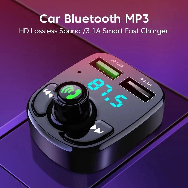 LED MP3 voiture Bluetooth FM récepteur | Audio de qualité | Bluetooth 5.0