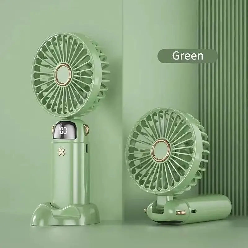 Mini Ventilateur Portatif Silencieux | Bureau | Étudiant | Dortoir | Charge Extérieur | Main Tenant