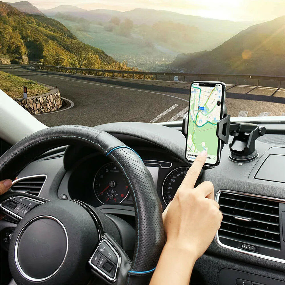 Support Téléphone Voiture 360° Universel - Bras Rétractable Ventouse iPhone Samsung