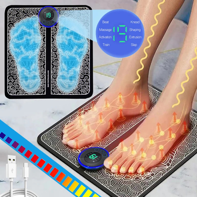 Pieds électriques - Massage musculaire et relaxation pour le fitness et la détente