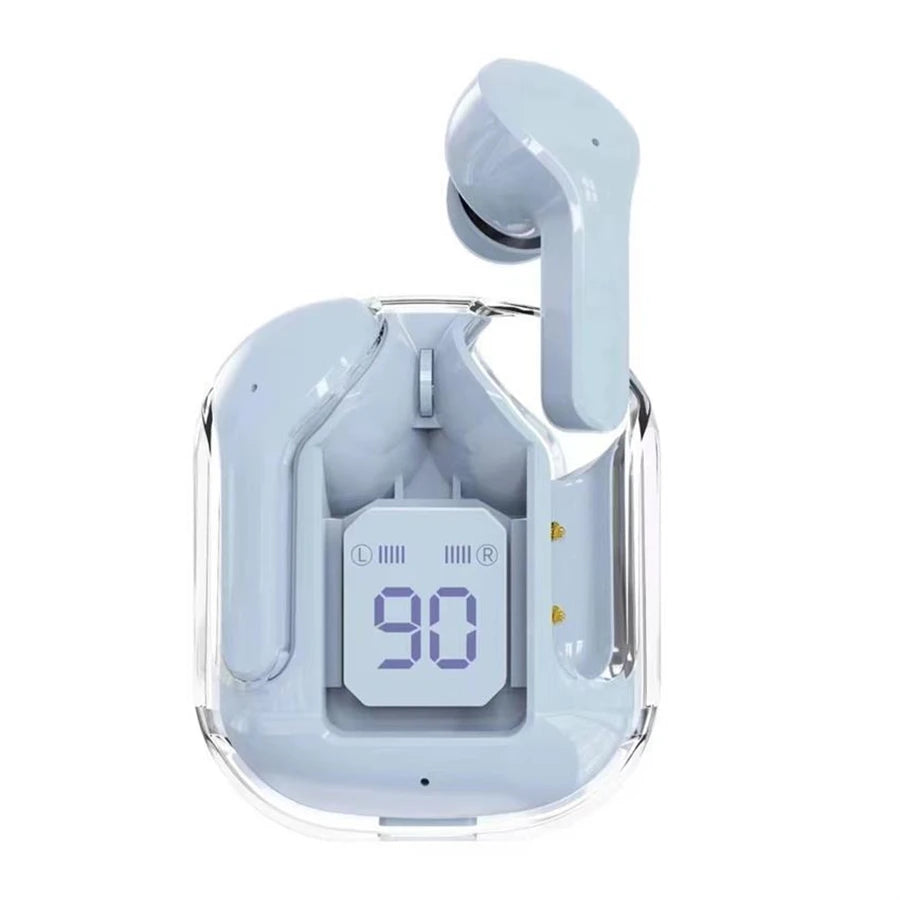 Écouteurs Bluetooth T2 Sans Fil Transparents - HIFI Affichage LED Stéréo
