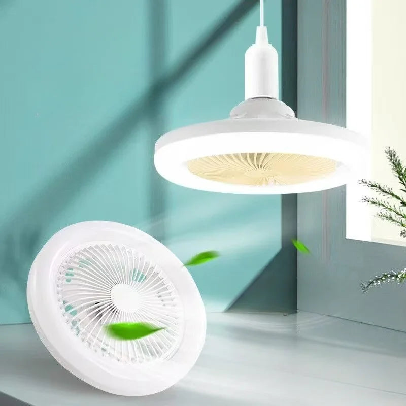 Ventilateur de Plafond Rotatif avec Télécommande - 3 en 1 | Éclairage, Ventilation, Style
