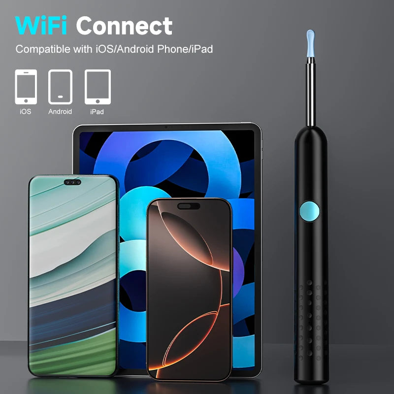 Caméra Auriculaire Visuelle Intelligente - Nettoyeur d'oreille numérique