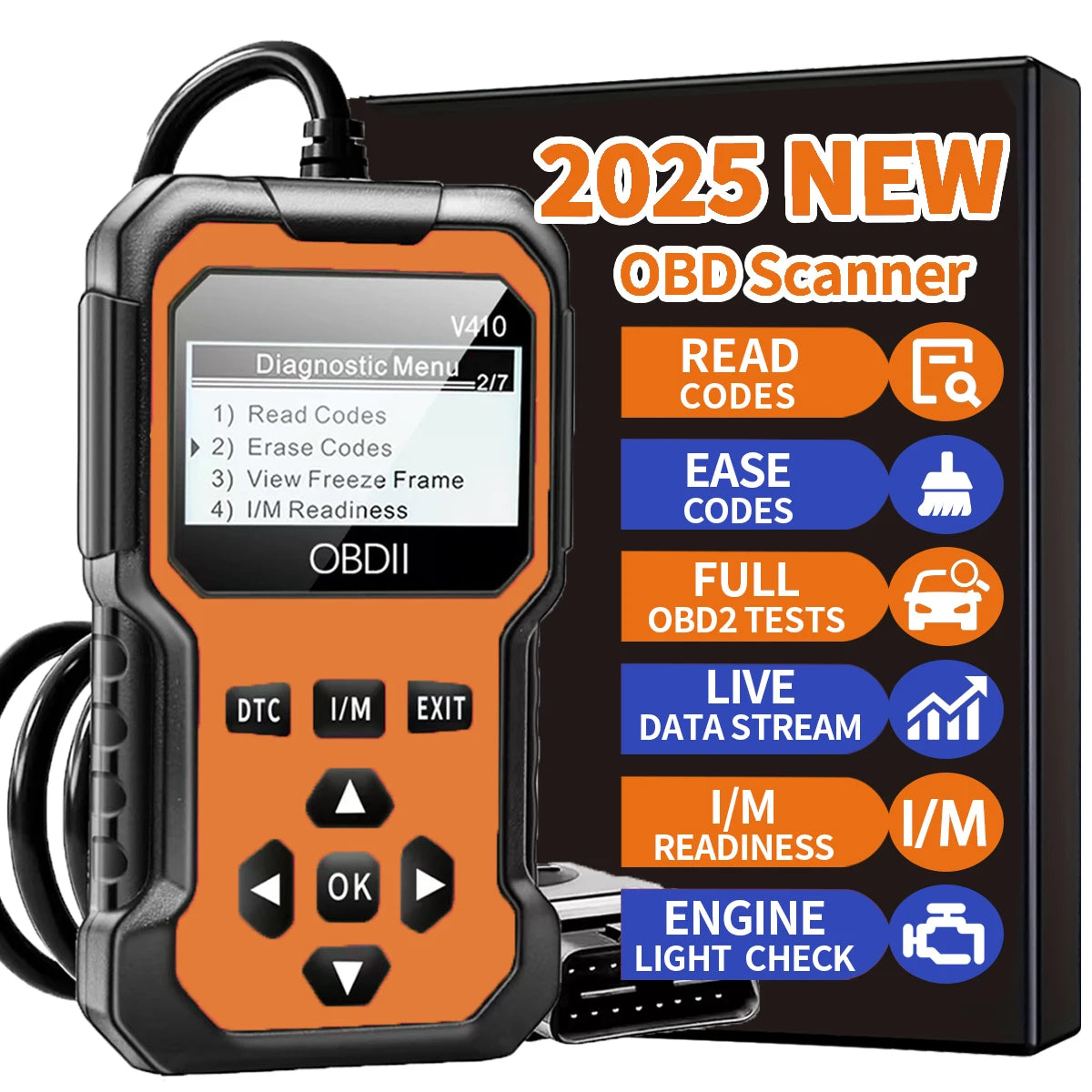 Scanner Diagnostic OBD2 Auto - Lecteur Code Défaut Moteur Voiture depuis 1996