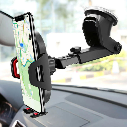 Support Téléphone Voiture 360° Universel - Bras Rétractable Ventouse iPhone Samsung