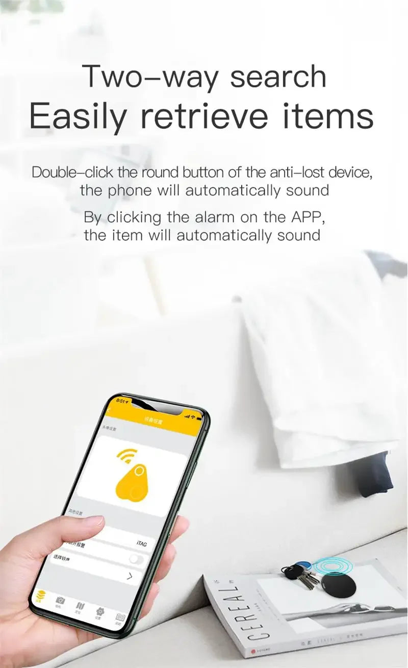 Mini traceur GPS Bluetooth 5.0 | Dispositif GPS Anti Perte | Suivi de Voiture