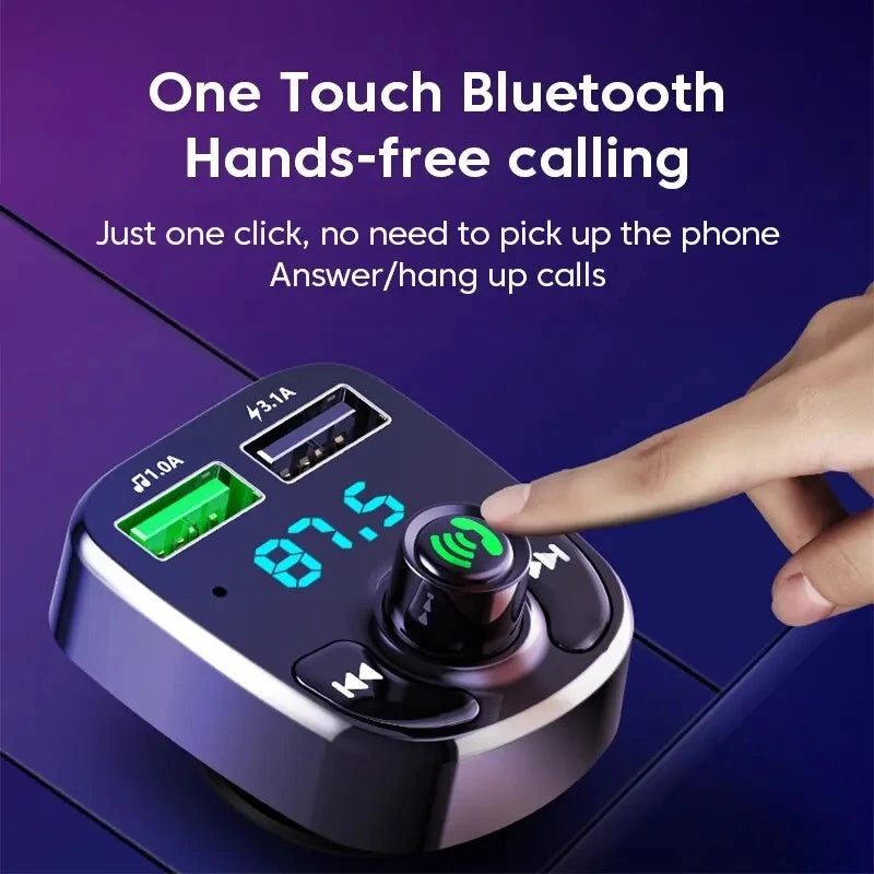 LED MP3 voiture Bluetooth FM récepteur | Audio de qualité | Bluetooth 5.0