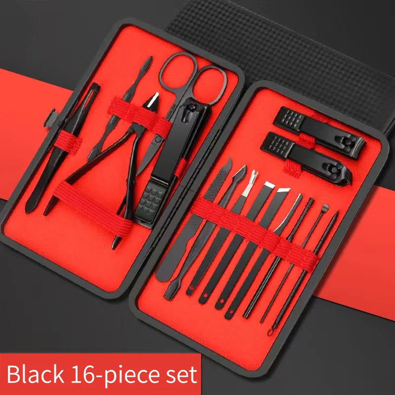 Ensemble d'Outils de Beauté Manucure Pédicure | Coupe-Ongles | Kit Soins Ongles Complet | Outils Professionnels