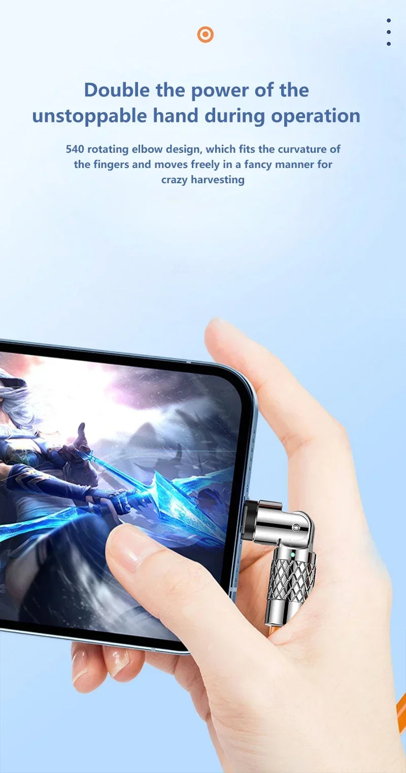 Câble USB Type-C à charge rapide | 120W | 7A | Rotation 180 degrés