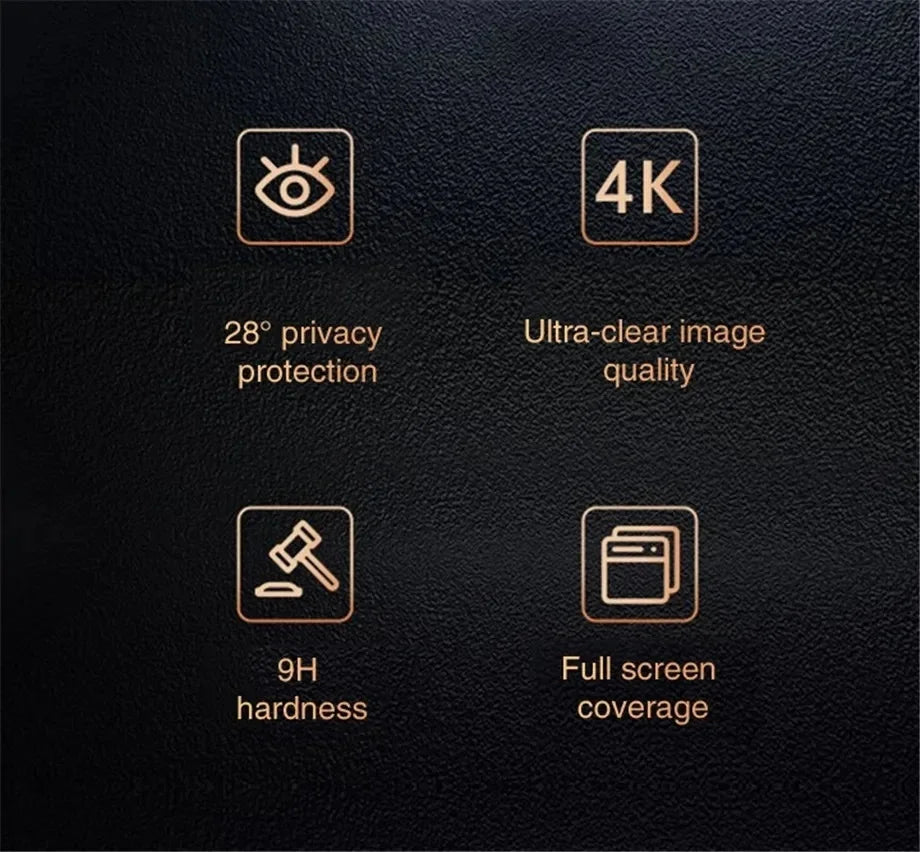 Protecteur Écran Confidentialité iPhone 16 15 14 13 11 Pro Max | Verre Trempé Anti-Espion | 1-2 Pièces