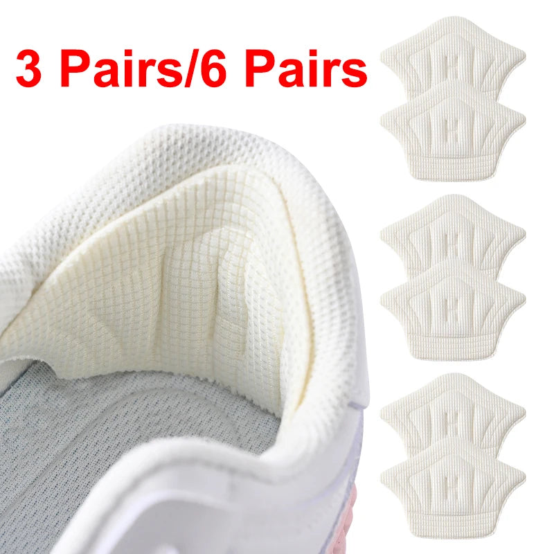 Semelles Intérieures Patch Coussinets Talon | 3/6 Paires | Chaussures Sport Autocollant | Anti-Usure Réglable