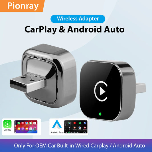 Adaptateur CarPlay Sans Fil 2-en-1 - Android Auto WiFi 5GHz USB-C/USB