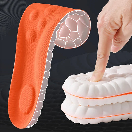 Semelles Orthopédiques Latex Sport - Support Voûte Plantaire Anti-Choc Respirant