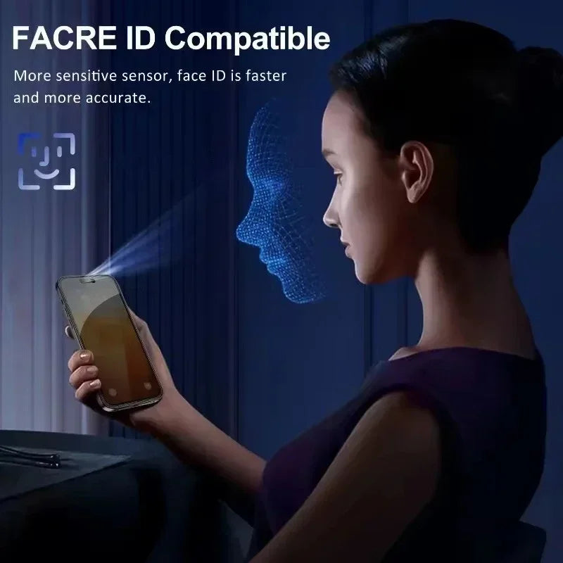 Protection Écran Anti-Espion iPhone 16 15 14 13 12 11 Pro Max - Lot de 5 Verre Trempé