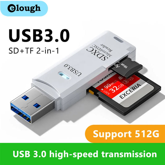 Lecteur de carte USB 3.0 - 2 en 1