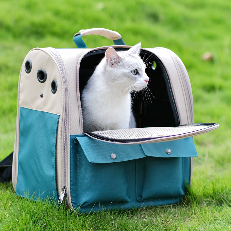 Sac à bandoulière portable de grande capacité pour chat et animal de compagnie