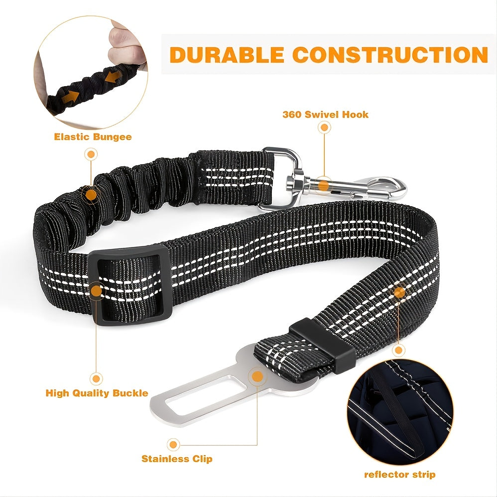 Accessoire de voyage pour animaux de compagnie - Ceinture de sécurité réglable