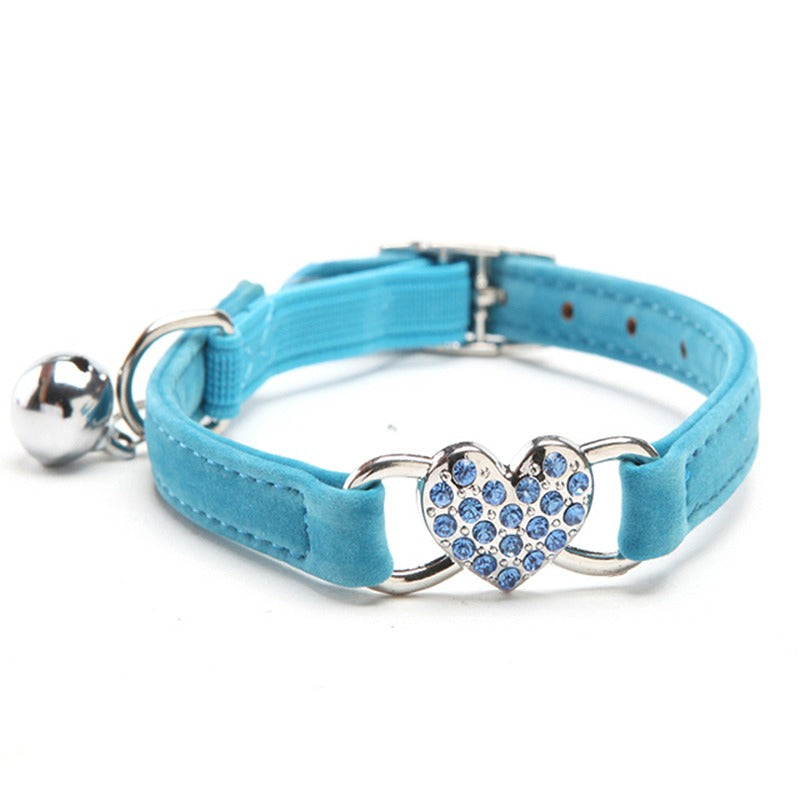 Collier Souple Réglable avec Clochette pour Petits Chiens, Chatons et Chats Adultes
