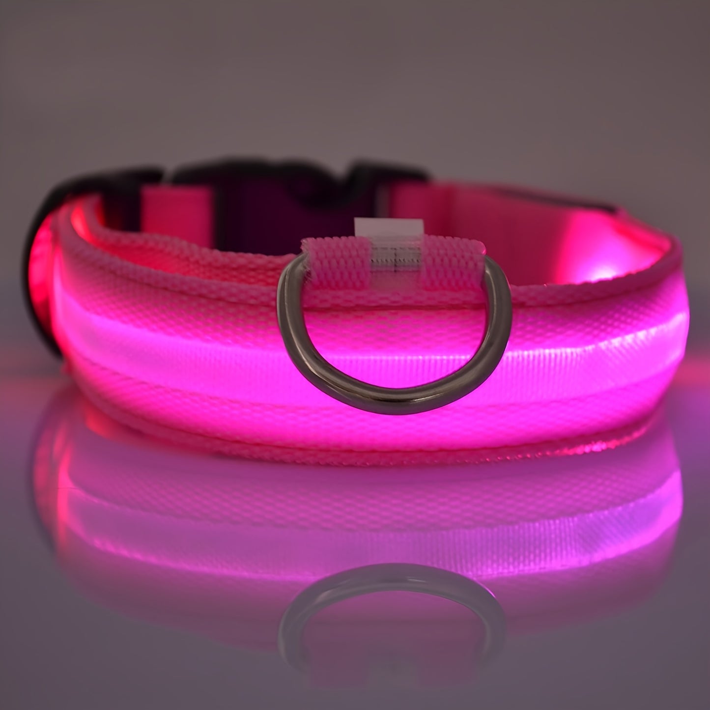 Collier lumineux ajustable pour chien | Promenade nocturne