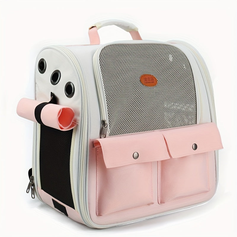 Sac à bandoulière portable de grande capacité pour chat et animal de compagnie